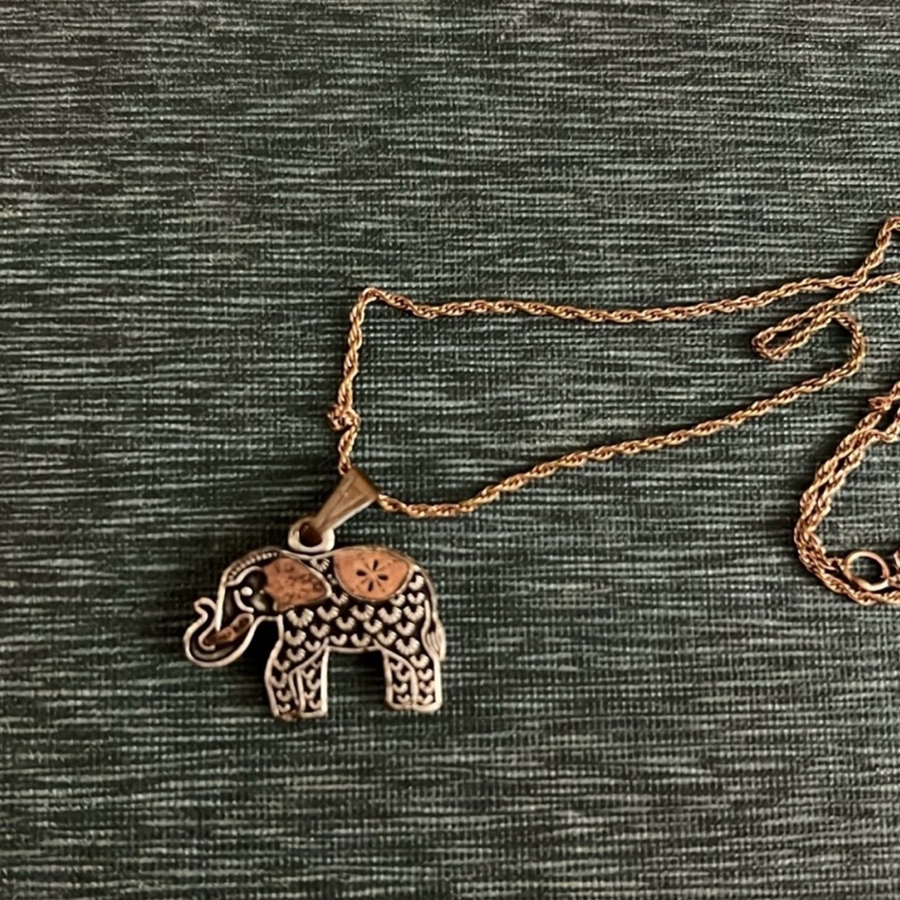 Alex and Ani Adjustable Elephant Necklace